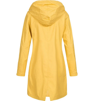 Women's waterproof windproof rain jacket