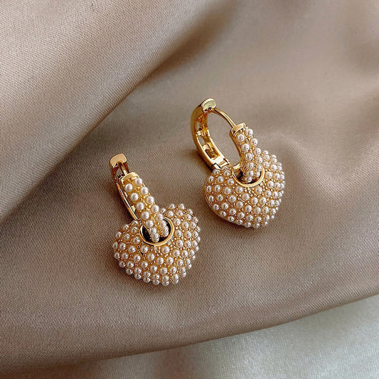 Radiant Pearl Love Earrings