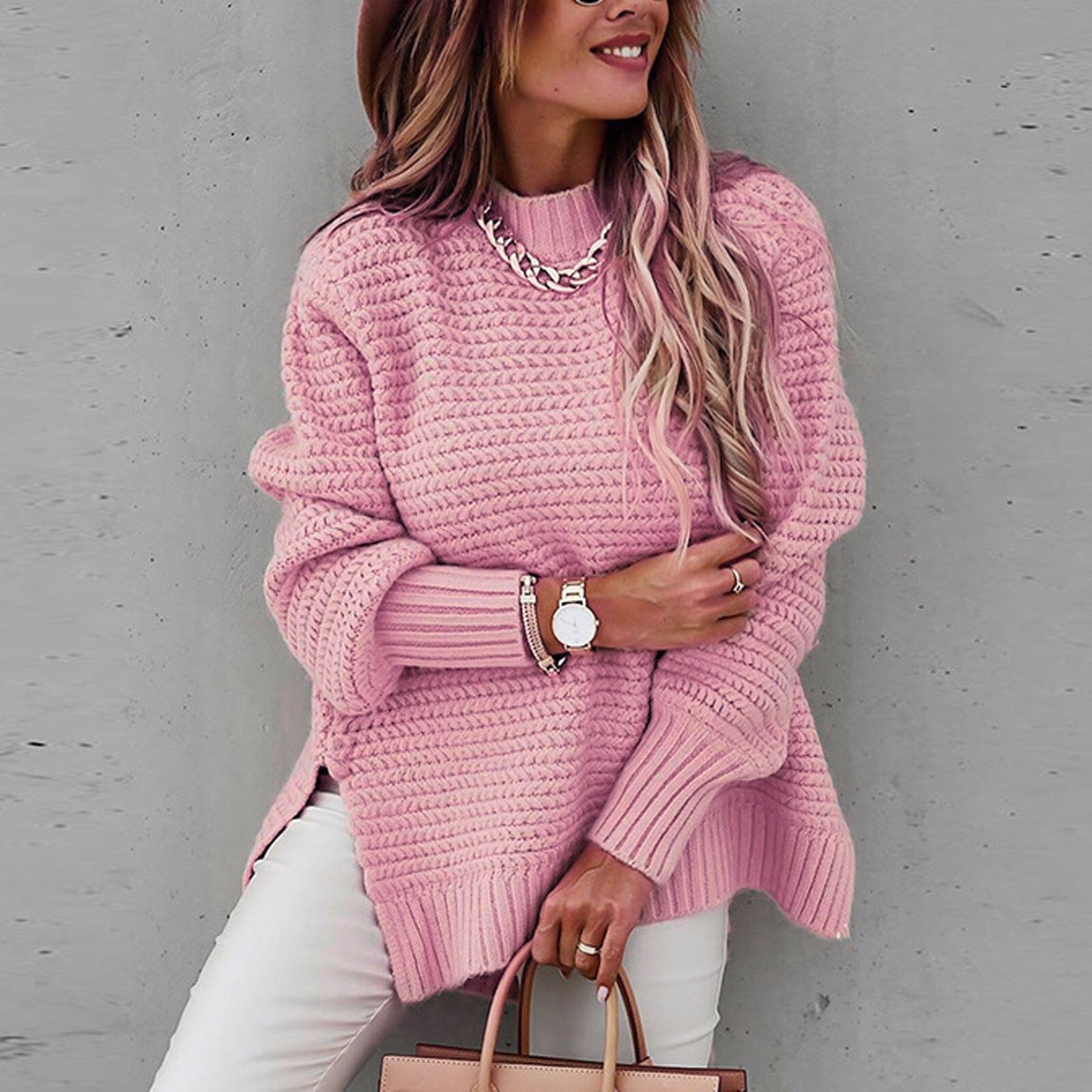 Elegant Half Neck Sweater