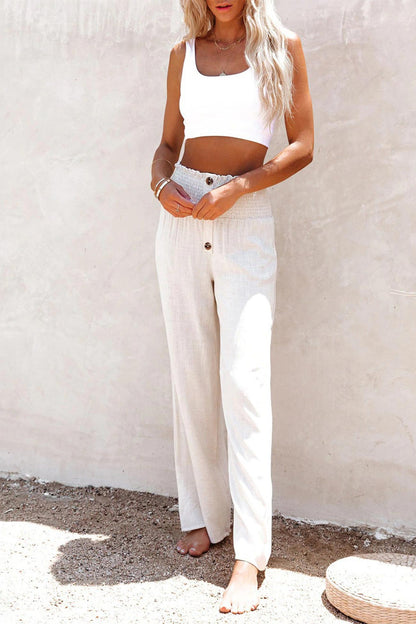 Women's high waist wide leg trousers