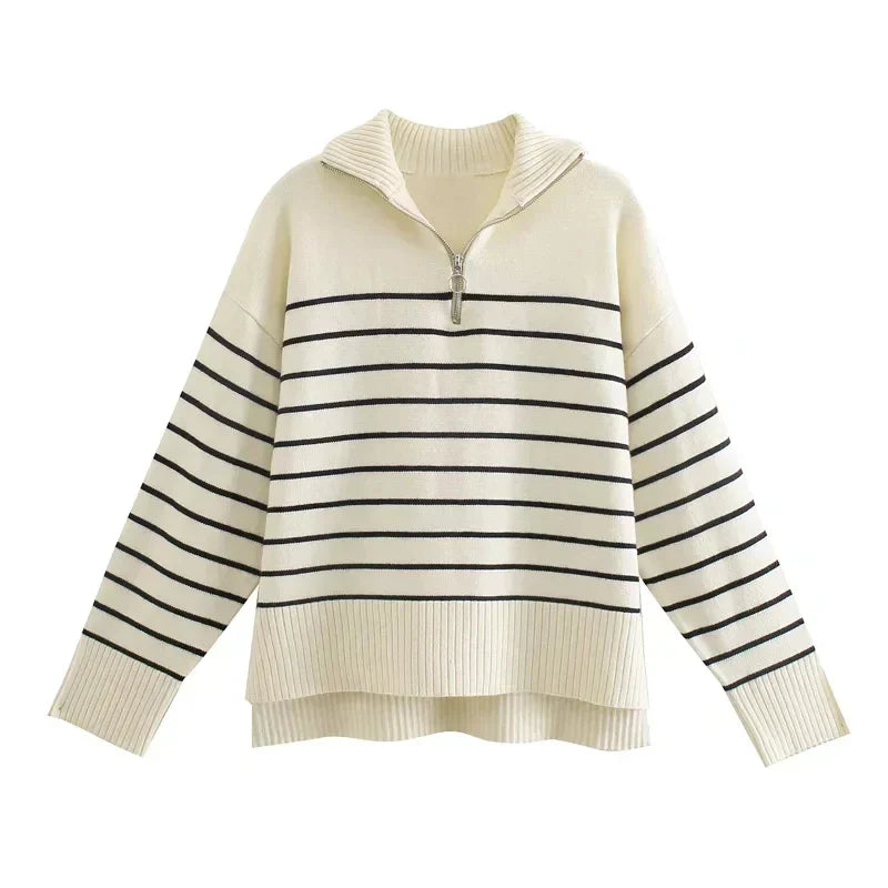 Women's chic knitted sweater