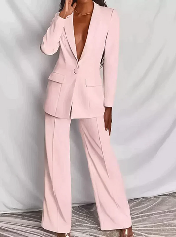 Women's sleek tailored suit set