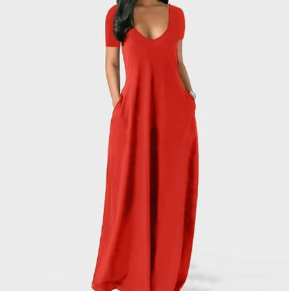 Women's Flowy Maxi Dress - Elegant Summer Dress
