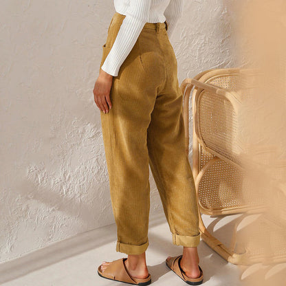 High waist cozy pants for women