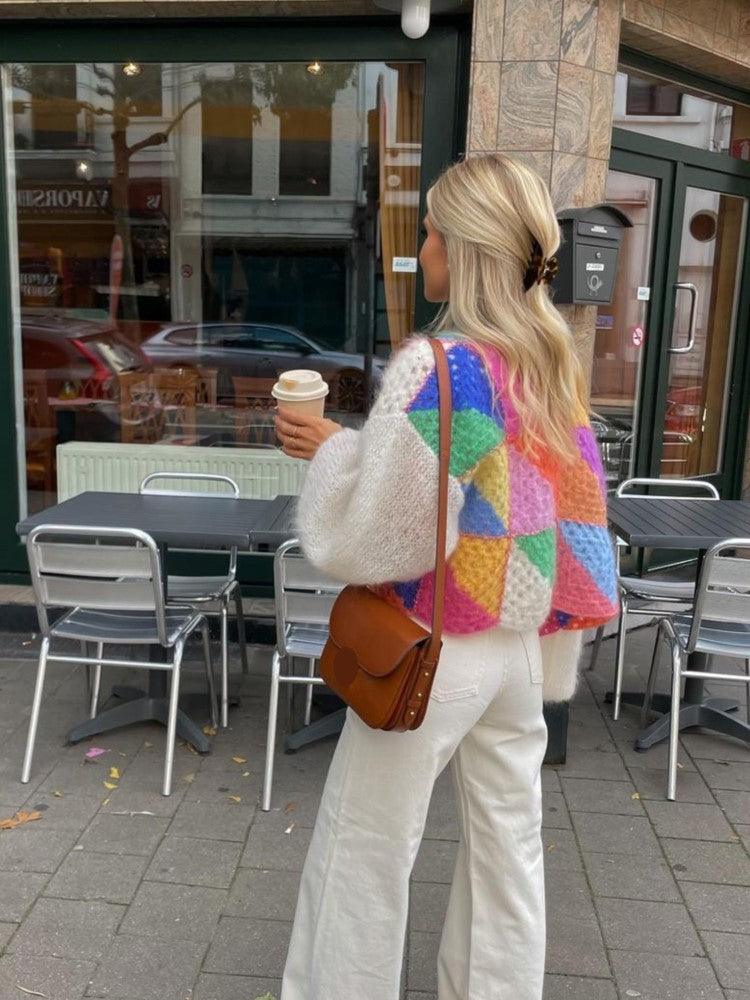 Rainbow Sweater Coat