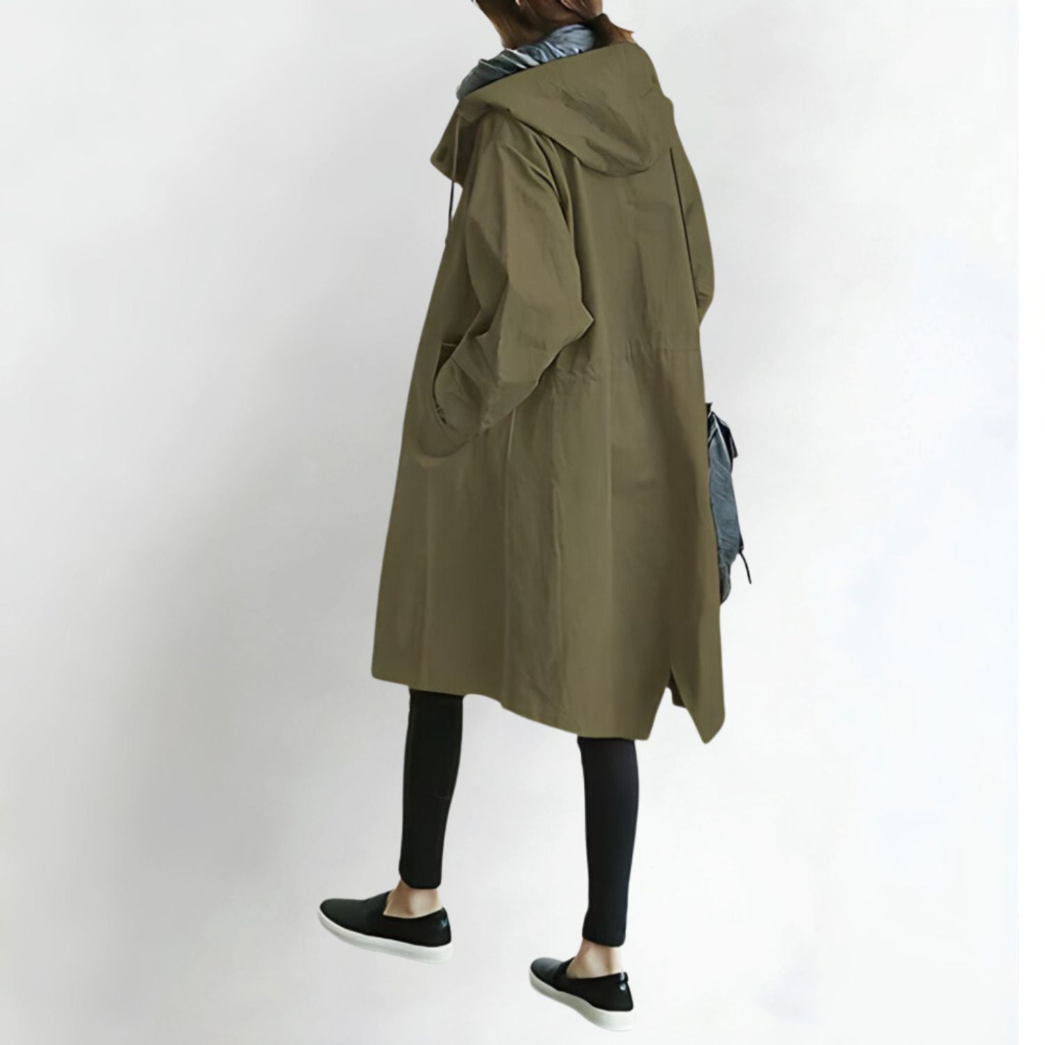 Autumn Casual Long Windbreaker Jacket