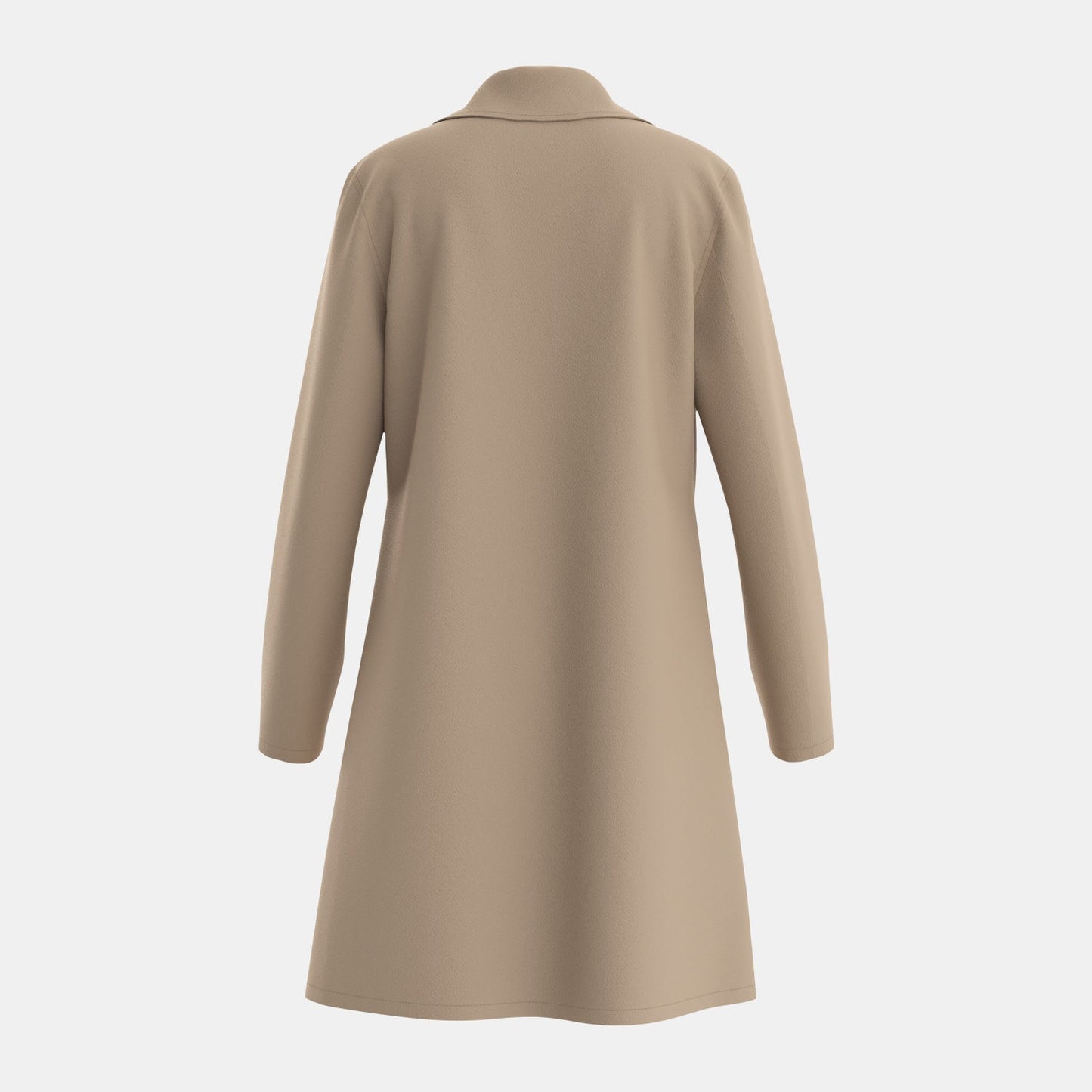 Women’s Coat – Tailored Fit – Wool Blend – Double-Breasted – Mid-Thigh Length