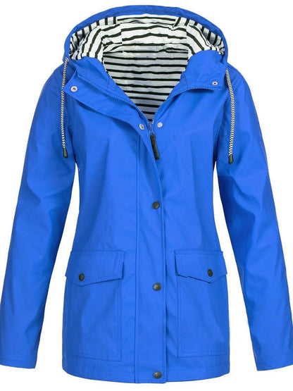 Waterproof and windproof jacket for women