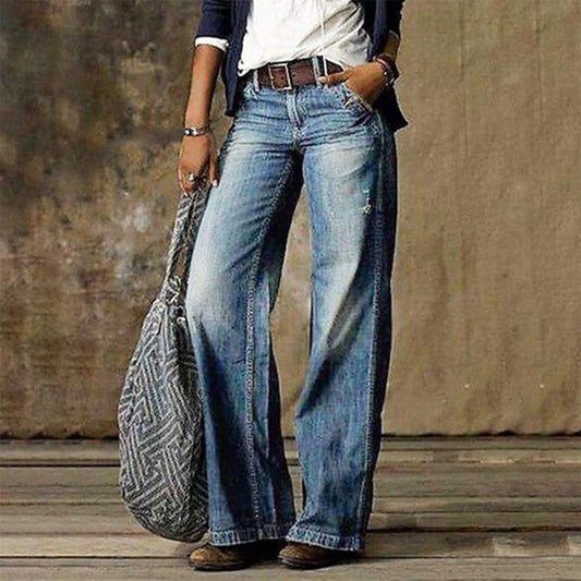 Wide-Leg Casual Pants