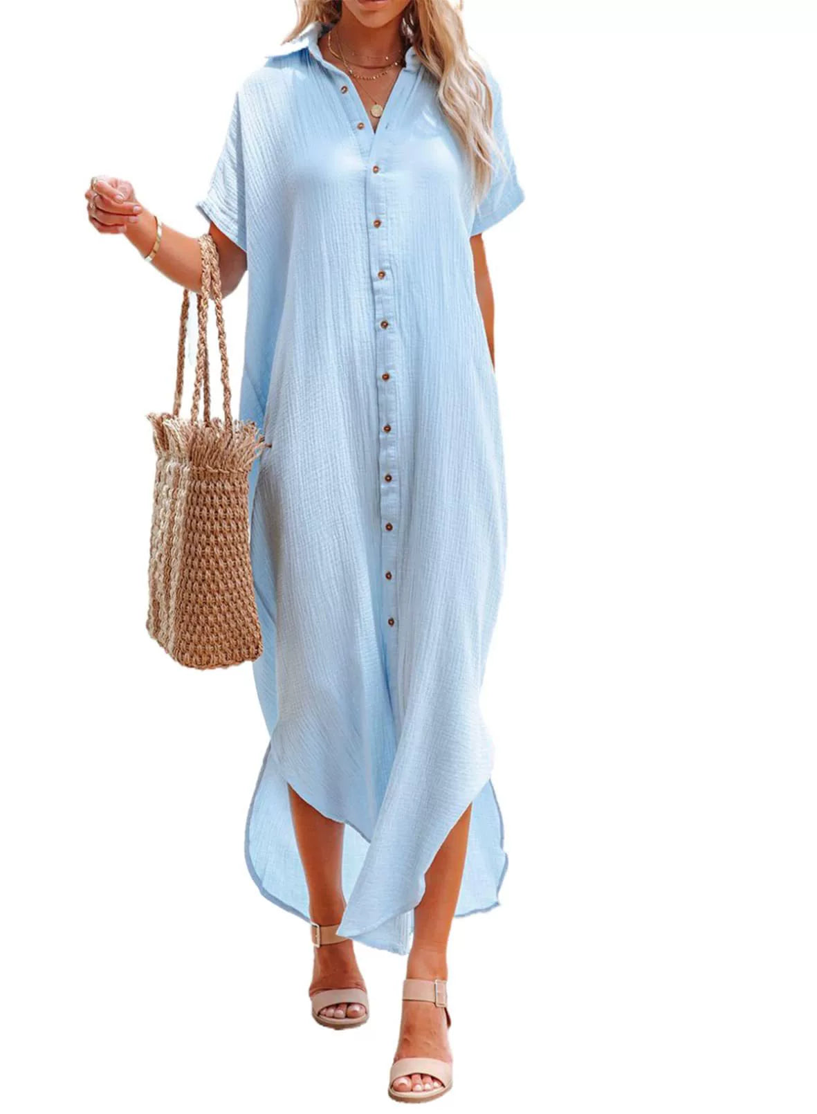 Relaxed Fit Lightweight Maxi Dress