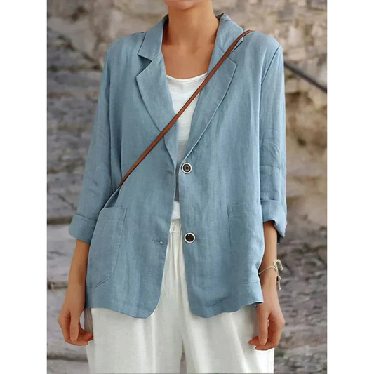 Linen Relaxed Fit Lightweight Blazer
