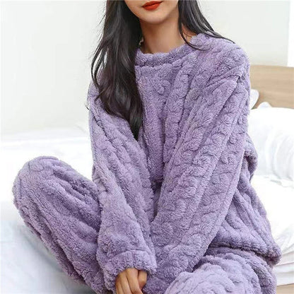 Women's soft jacquard pajama set