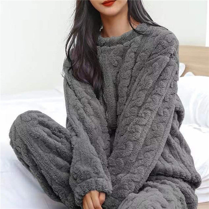 Women's soft jacquard pajama set