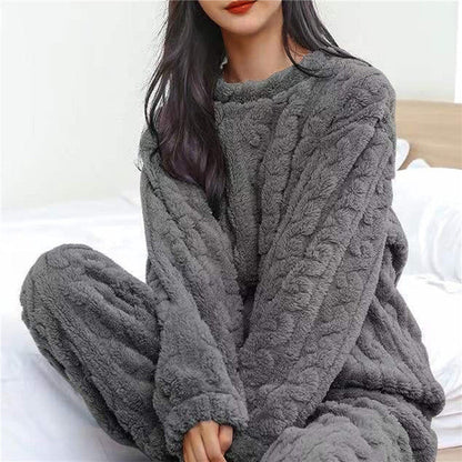 Women's soft jacquard pajama set