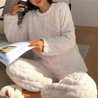 Women's soft jacquard pajama set