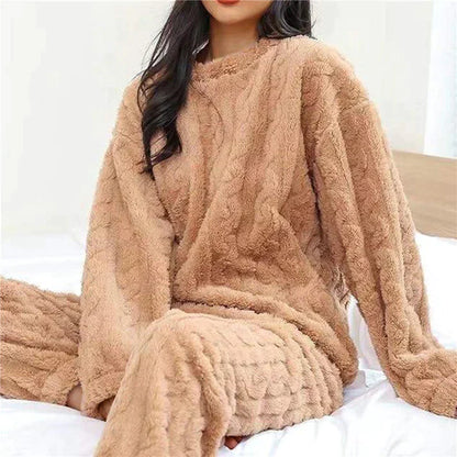 Women's soft jacquard pajama set