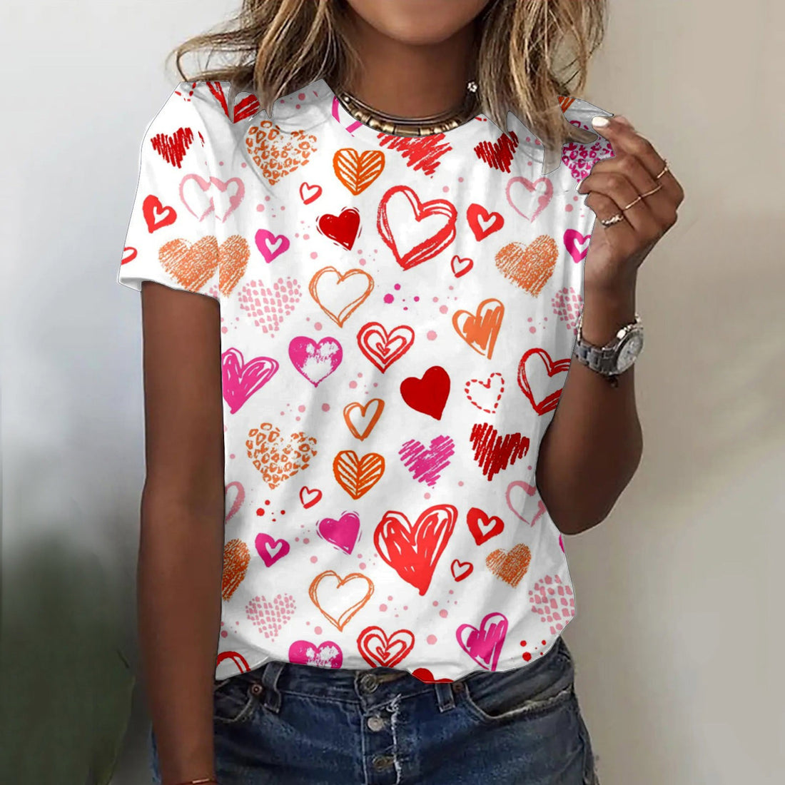 Amelia - love print t-shirt for spring and summer