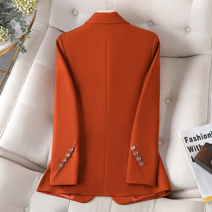 Women’s Blazer - Tailored Fit - Single Button - Notched Lapel - Flap Pockets