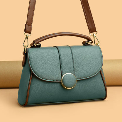 Amelia Structured Handbag | Top Handle Flap Closure Handbag