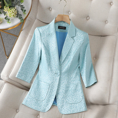 Olivia - elegant leopard blazer