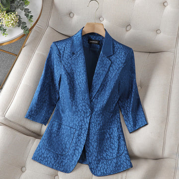 Olivia - elegant leopard blazer