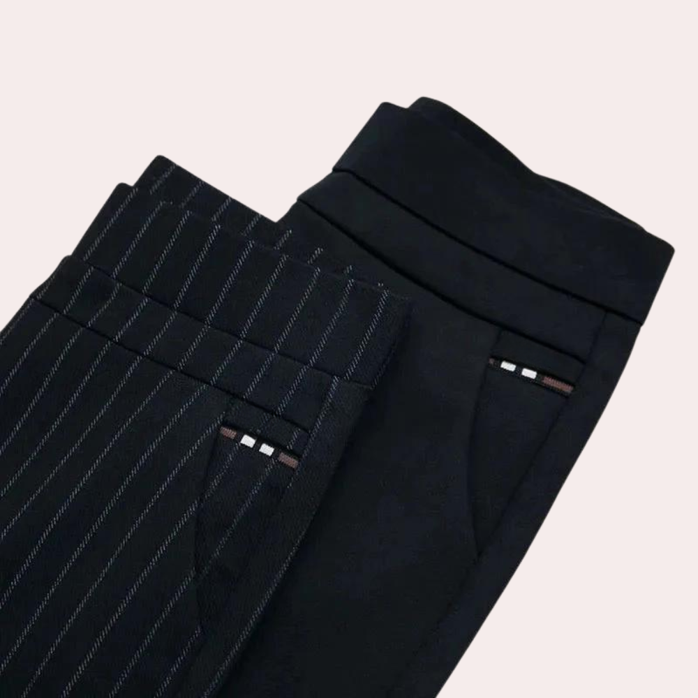 Women's elastic high waist trouser pants