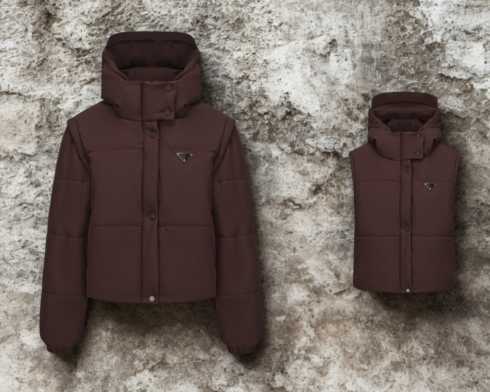 Quilted Cropped Stand Collar Jacket