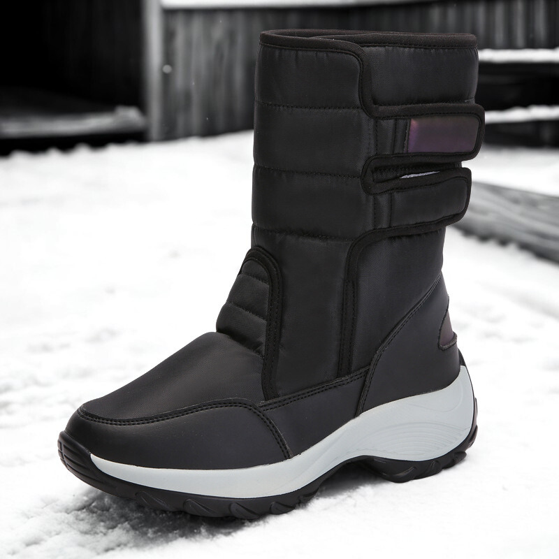 Insulated Fleece Slip-On Snow Boots