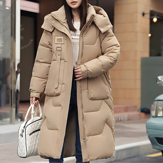 Quilted Insulated Oversized Trench Coat 
