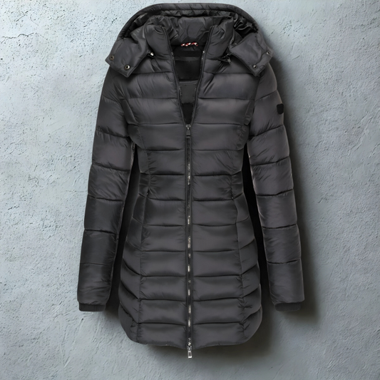 Wind Resistant Slim Fit Puffer Coat 