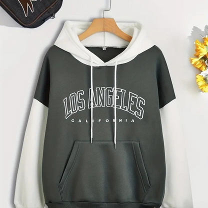 Women’s Pullover Hoodie – Loose Fit – Soft Cotton Feel – Hooded with Kangaroo Pocket
