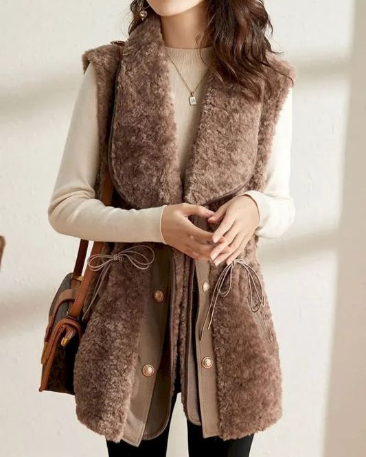 Lamb Wool Relaxed Fit Vest 