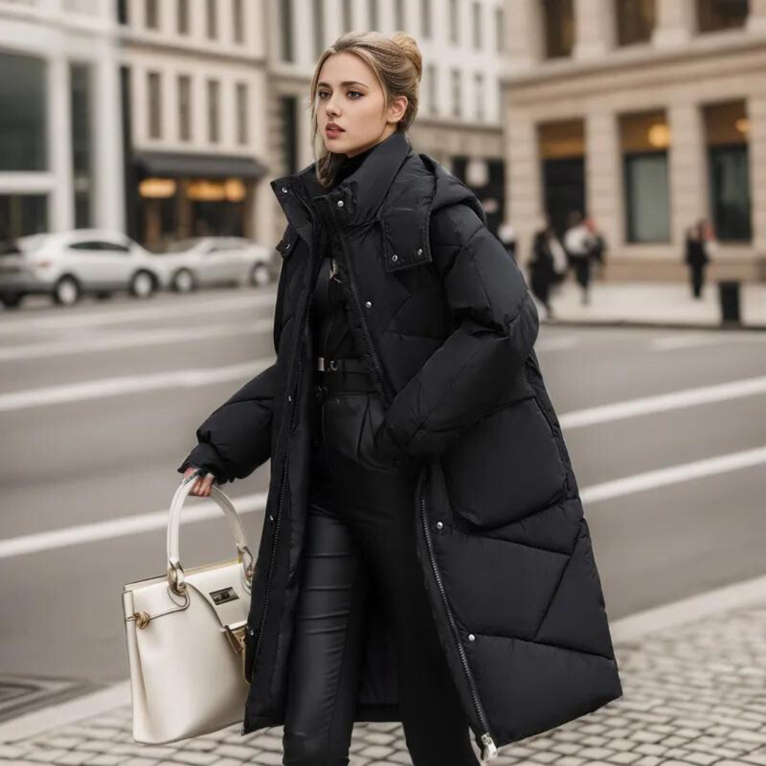 Thickened Down Knee-Length Winter Cotton Coat
