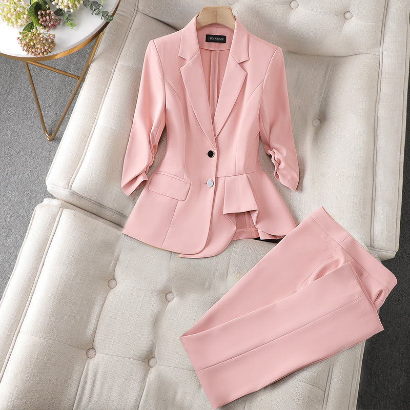Nina - chic & classy vibrant blazer and pant set