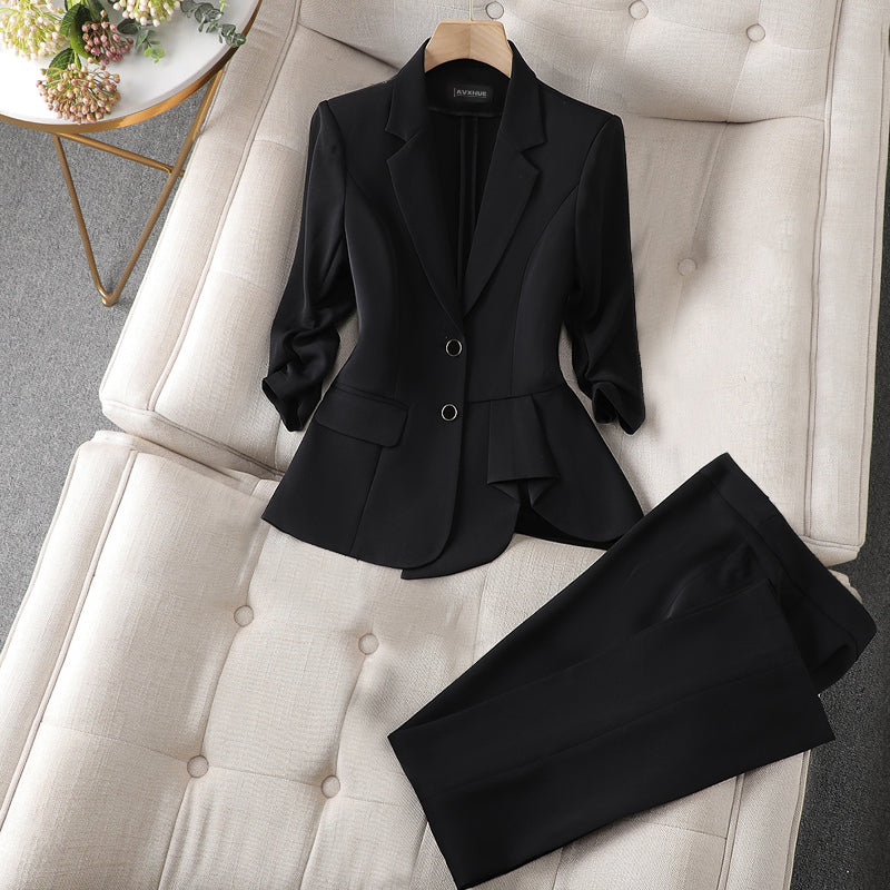 Nina - chic & classy vibrant blazer and pant set