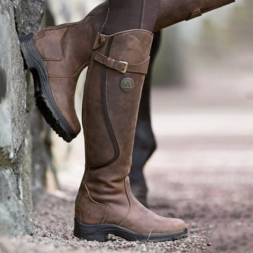 Fenella - Elegant Waterproof Women's Boots - Durable Leather Riding Style for Outdoor Adventures
