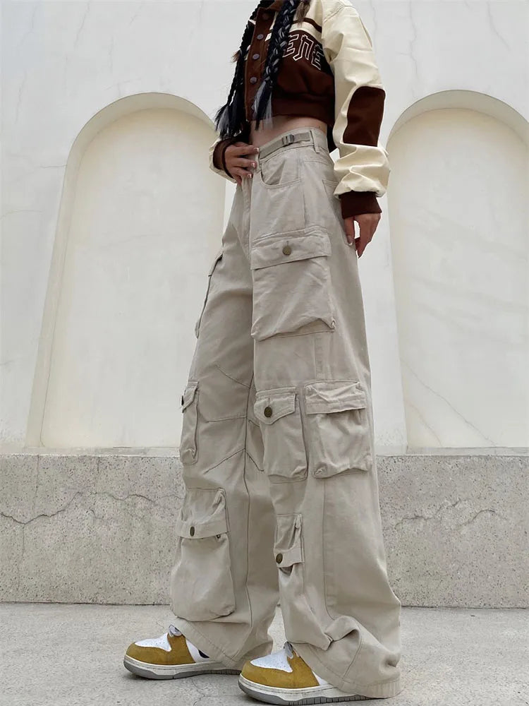 Wide Leg Retro Cargo Pants