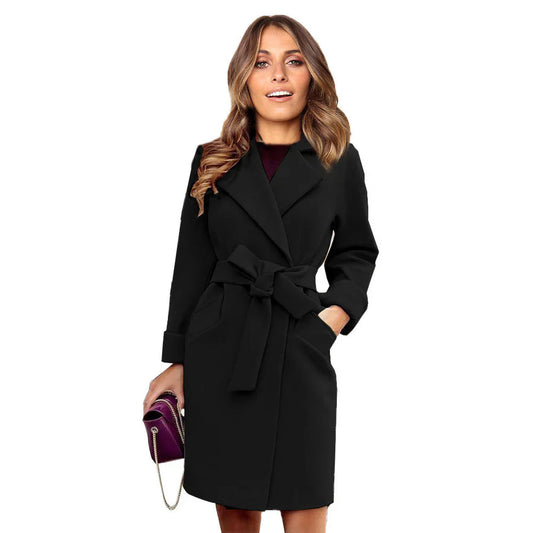 Long Autumn-Winter Trench Coat Long Jacket