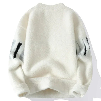 Women's trendy mink fleece sweater bottom knitted
