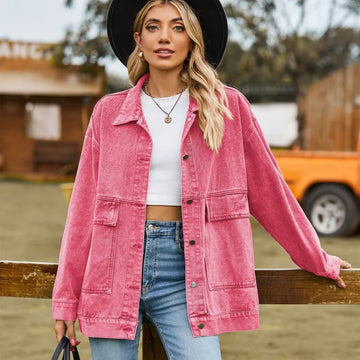 Women's relaxed fit denim jacket