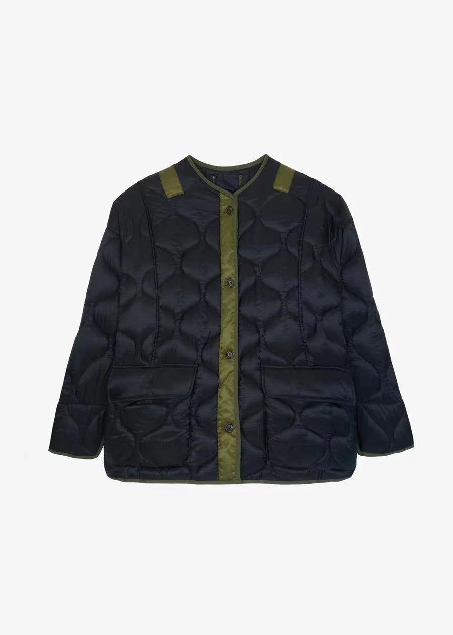 Women's diamond quilted puffer jacket