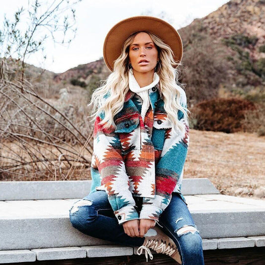 Aztec Retro Patterned Jacket
