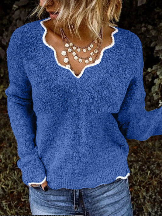 Relaxed Fit Wool Knit Sweatshirt