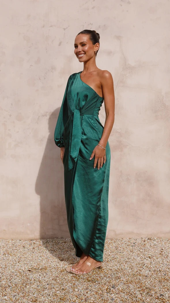 One-Shoulder Maxi Dress