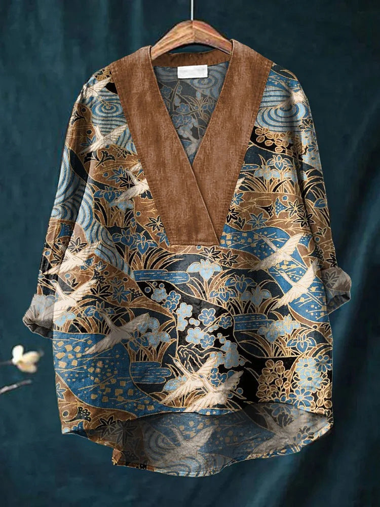 Digital Print Relaxed Fit Long Sleeve Shirt