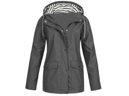 Women's hooded windbreaker jacket