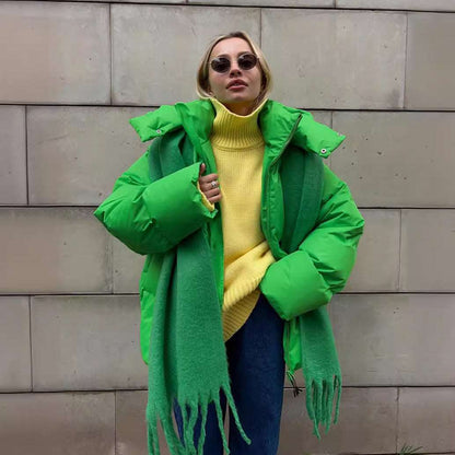 Women's quilted puffer jacket