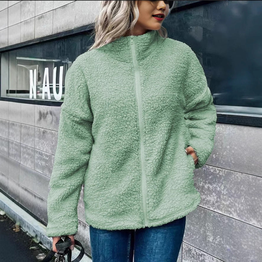 Plush Oversized Fleece Fit Jacket 