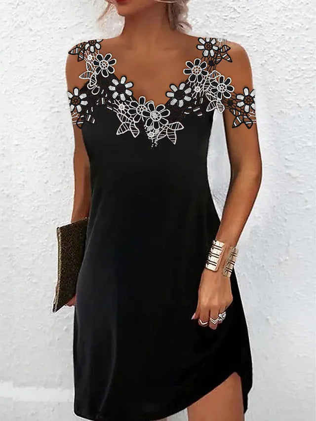 Embroidered Lace Slim Fit Evening Dress 