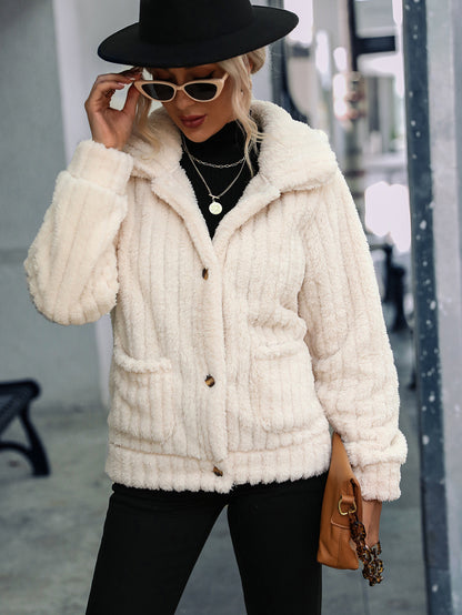 Women's double-sided button-down lapel jacket